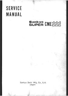 Sankyo CME 444 manual. Camera Instructions.